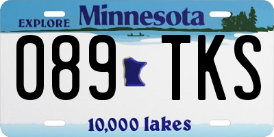 MN license plate 089TKS