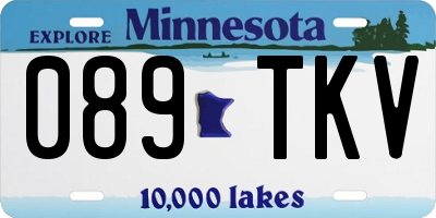 MN license plate 089TKV