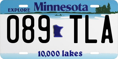 MN license plate 089TLA