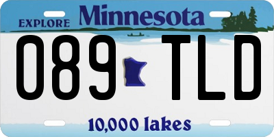 MN license plate 089TLD