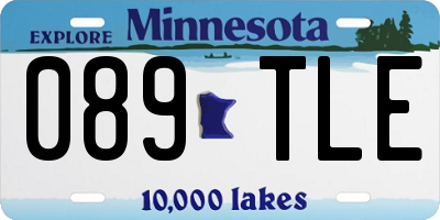 MN license plate 089TLE