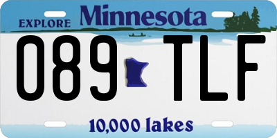 MN license plate 089TLF