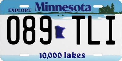 MN license plate 089TLI