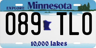 MN license plate 089TLO