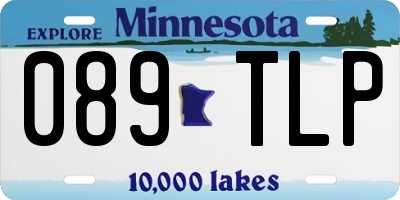 MN license plate 089TLP