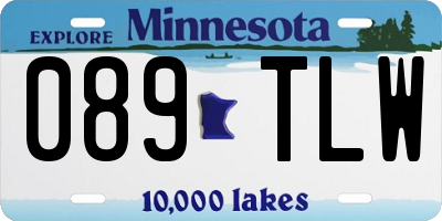 MN license plate 089TLW