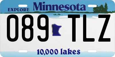 MN license plate 089TLZ