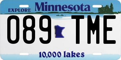 MN license plate 089TME