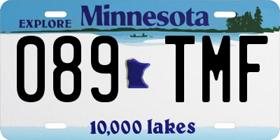 MN license plate 089TMF