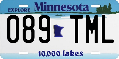 MN license plate 089TML