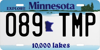 MN license plate 089TMP