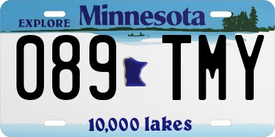 MN license plate 089TMY