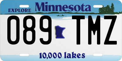 MN license plate 089TMZ