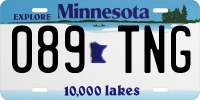 MN license plate 089TNG
