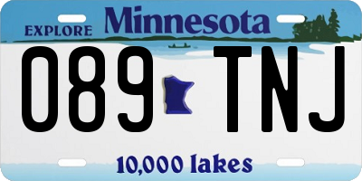 MN license plate 089TNJ