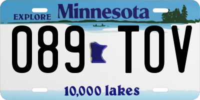 MN license plate 089TOV