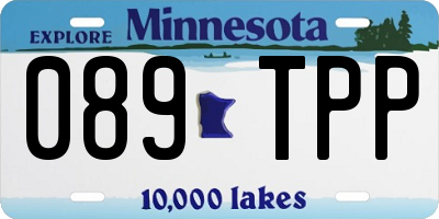 MN license plate 089TPP