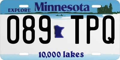 MN license plate 089TPQ