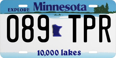 MN license plate 089TPR
