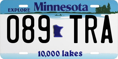 MN license plate 089TRA