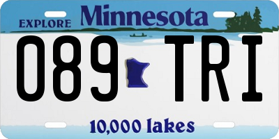 MN license plate 089TRI