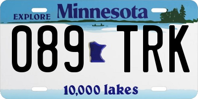 MN license plate 089TRK
