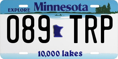 MN license plate 089TRP
