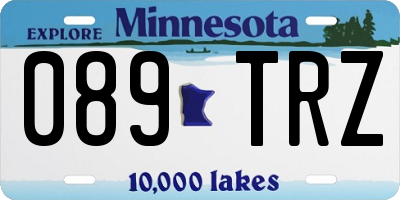MN license plate 089TRZ
