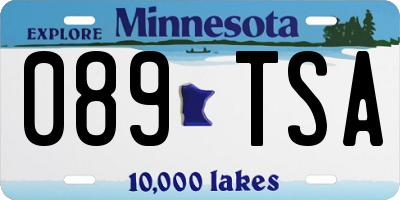 MN license plate 089TSA