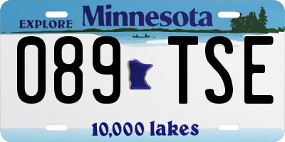 MN license plate 089TSE