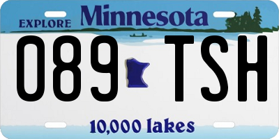MN license plate 089TSH