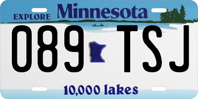 MN license plate 089TSJ