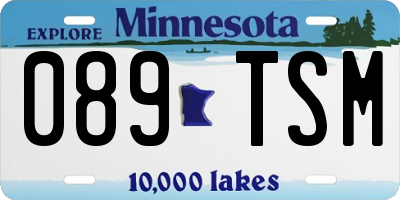 MN license plate 089TSM