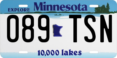 MN license plate 089TSN