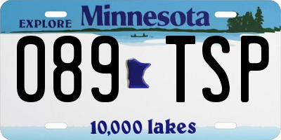 MN license plate 089TSP