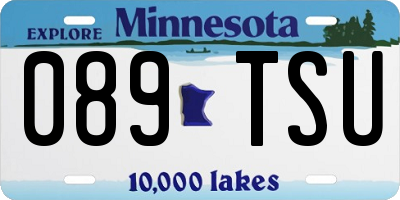 MN license plate 089TSU