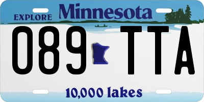 MN license plate 089TTA