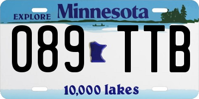 MN license plate 089TTB
