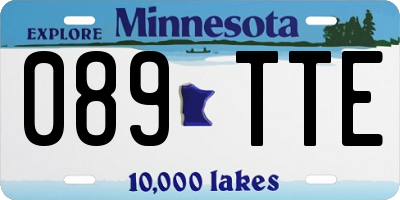 MN license plate 089TTE