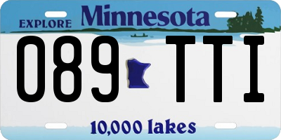 MN license plate 089TTI