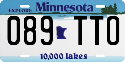 MN license plate 089TTO