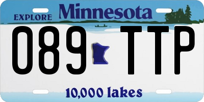 MN license plate 089TTP