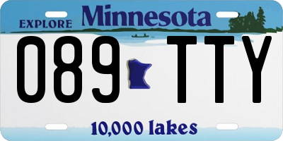 MN license plate 089TTY