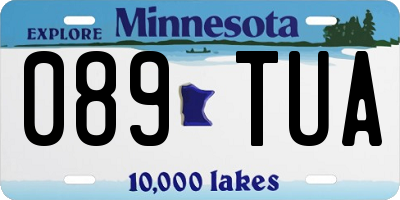 MN license plate 089TUA