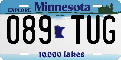 MN license plate 089TUG