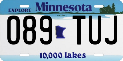 MN license plate 089TUJ