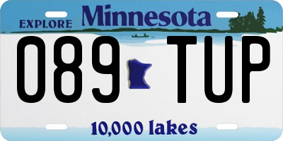 MN license plate 089TUP