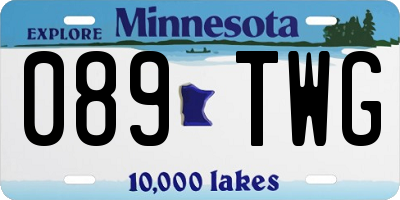 MN license plate 089TWG