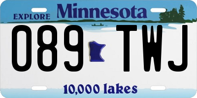 MN license plate 089TWJ