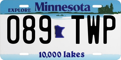 MN license plate 089TWP